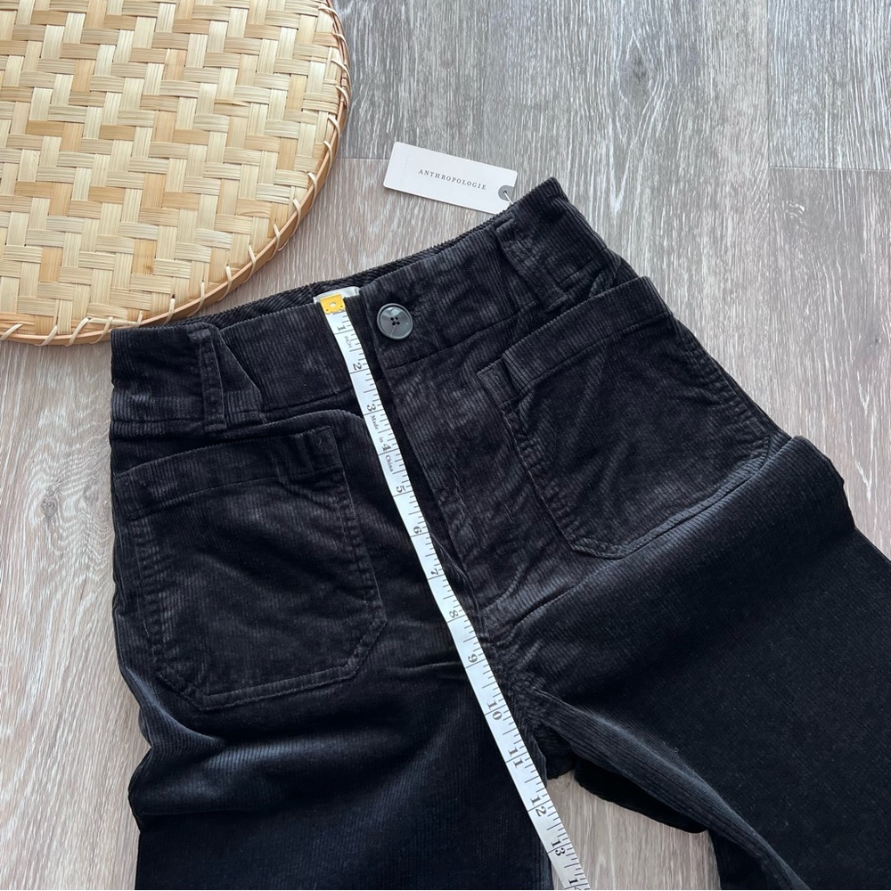 Anthropologie Charcoal Wide Leg Pants - Picture 4 of 9